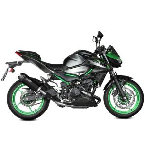 Escape Mivv AK-1 negro con tapa de carbono Kawasaki Z 500 / SE 2024- Â· 2